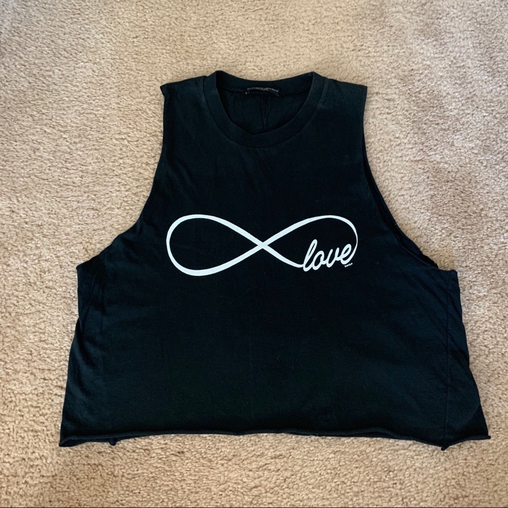 Brandy Melville Infinity Love tank one size